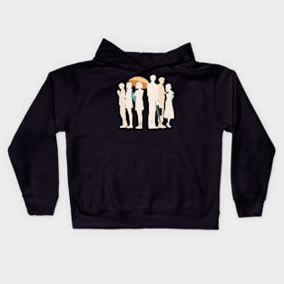 K6 Koikimo It's Too Sick to Call this Love Koi to Yobu ni wa Kimochi Warui Anime Manga Characters Ryo Amakusa Ichika Arima Rio Kai Masuda Arie Silhouette Colored Based Their Skin Color x Animangapoi Kids Hoodie